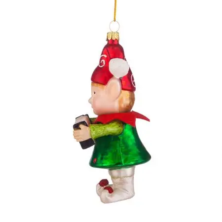 Стъклена играчка елф музикант - image 1