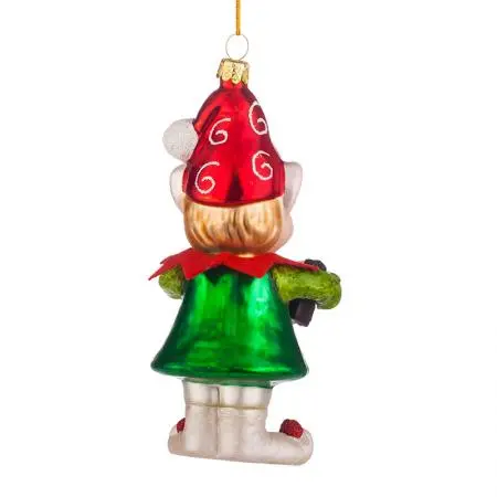 Стъклена играчка елф музикант - image 2