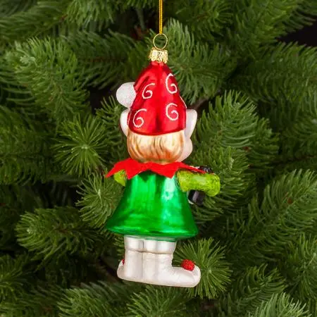 Стъклена играчка елф музикант - image 5