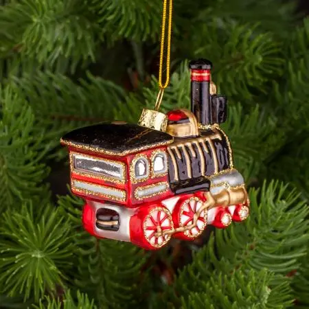 Стъклена играчка локомотив - image 5