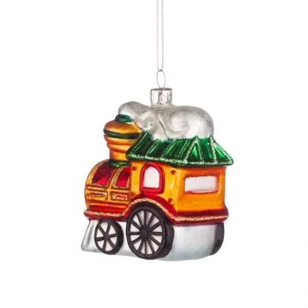 Стъклена играчка локомотив - image 1