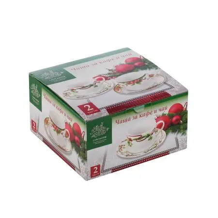 Cană cu farfurioară Red Ribbon - 2