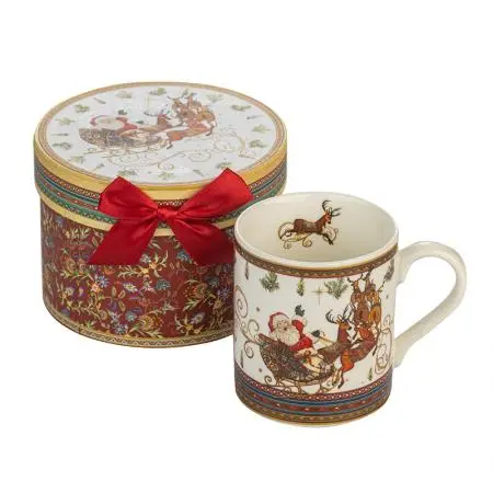 Χριστουγεννιάτικο ποτήρι με έλκηθρο - Άγιος Βασίλης