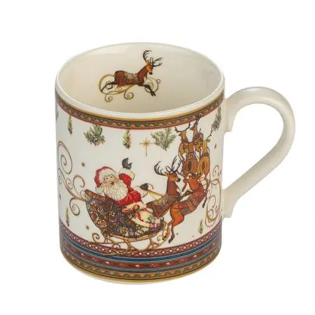 Cană de Crăciun cu sanie - Moș Crăciun - image 1