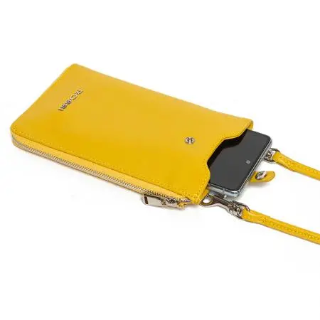Дамско портмоне цвят жълт - ROSSI - image 2