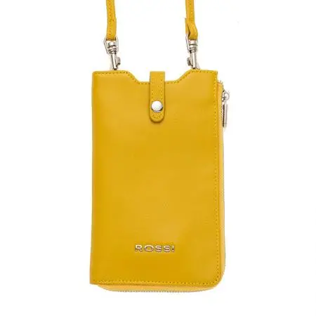 Дамско портмоне цвят жълт - ROSSI