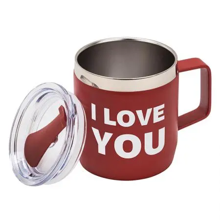 Cană termică I LOVE YOU - roșie - image 1
