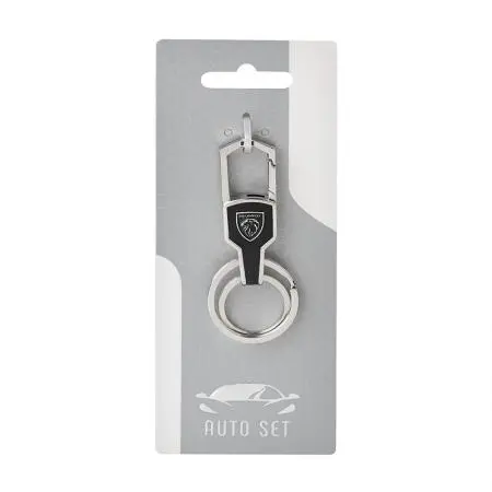 Ключодържател SILVER FLAME с лого на Peugeot - image 1