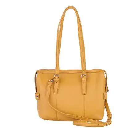 Дамска чанта цвят Светла горчица - ROSSI - image 2
