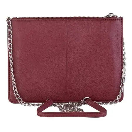 Дамска малка чанта в цвят винено червен - ROSSI - image 2