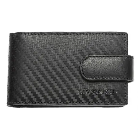 Suport pentru carduri SILVER FLAME - colecția Carbon