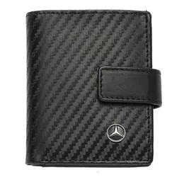 Мъжки вертикален портфейл SILVER FLAME с лого на Mercedes