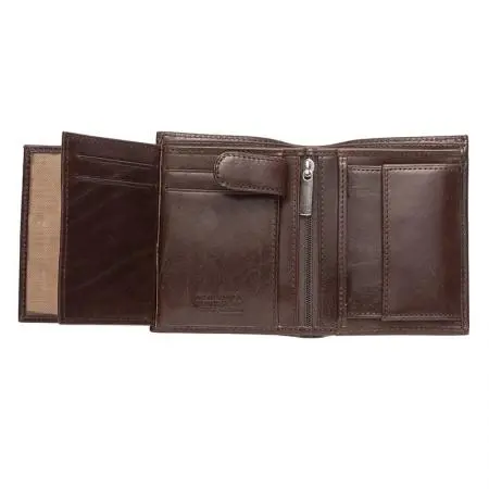 Мъжки портфейл CHIARUGI тъмно кафяв - image 4