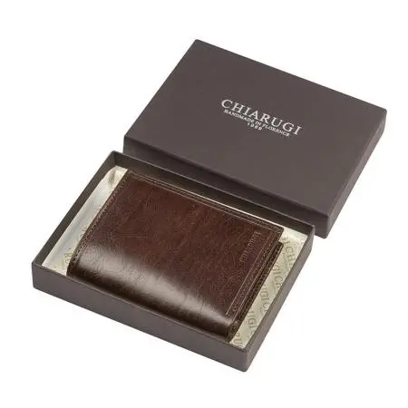 Мъжки портфейл CHIARUGI тъмно кафяв - image 6