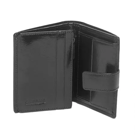 Мъжки вертикален портфейл SILVER FLAME - черен - image 1