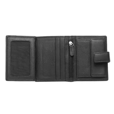 Мъжки вертикален портфейл SILVER FLAME - черен - image 3