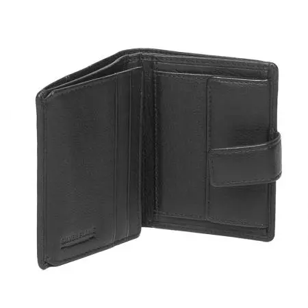 Мъжки вертикален портфейл SILVER FLAME - черен - image 1