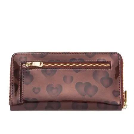 Дамско портмоне цвят Лилаво със сърца - ROSSI - image 2