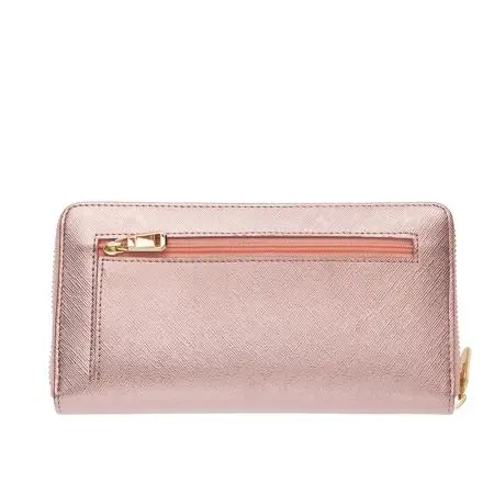 Дамско портмоне цвят Сафиано Блестящо Розово ROSSI - image 2