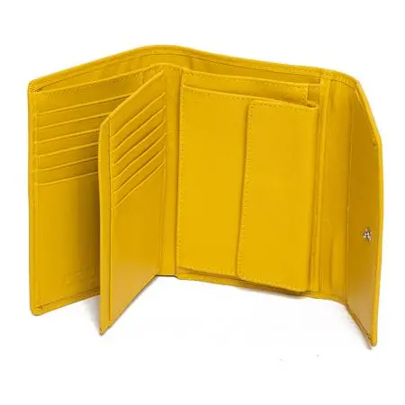 Дамско портмоне цвят жълт - ROSSI - image 1