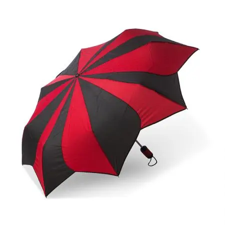 Umbrelă de damă PIERRE CARDIN negru și roșu - 1