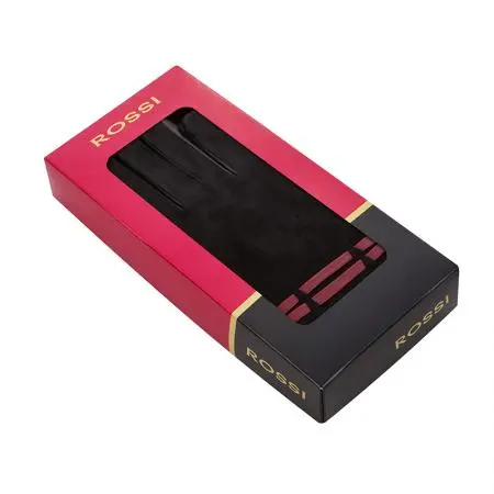 Дамски  елегантни ръкавици черен велур ROSSI - image 1
