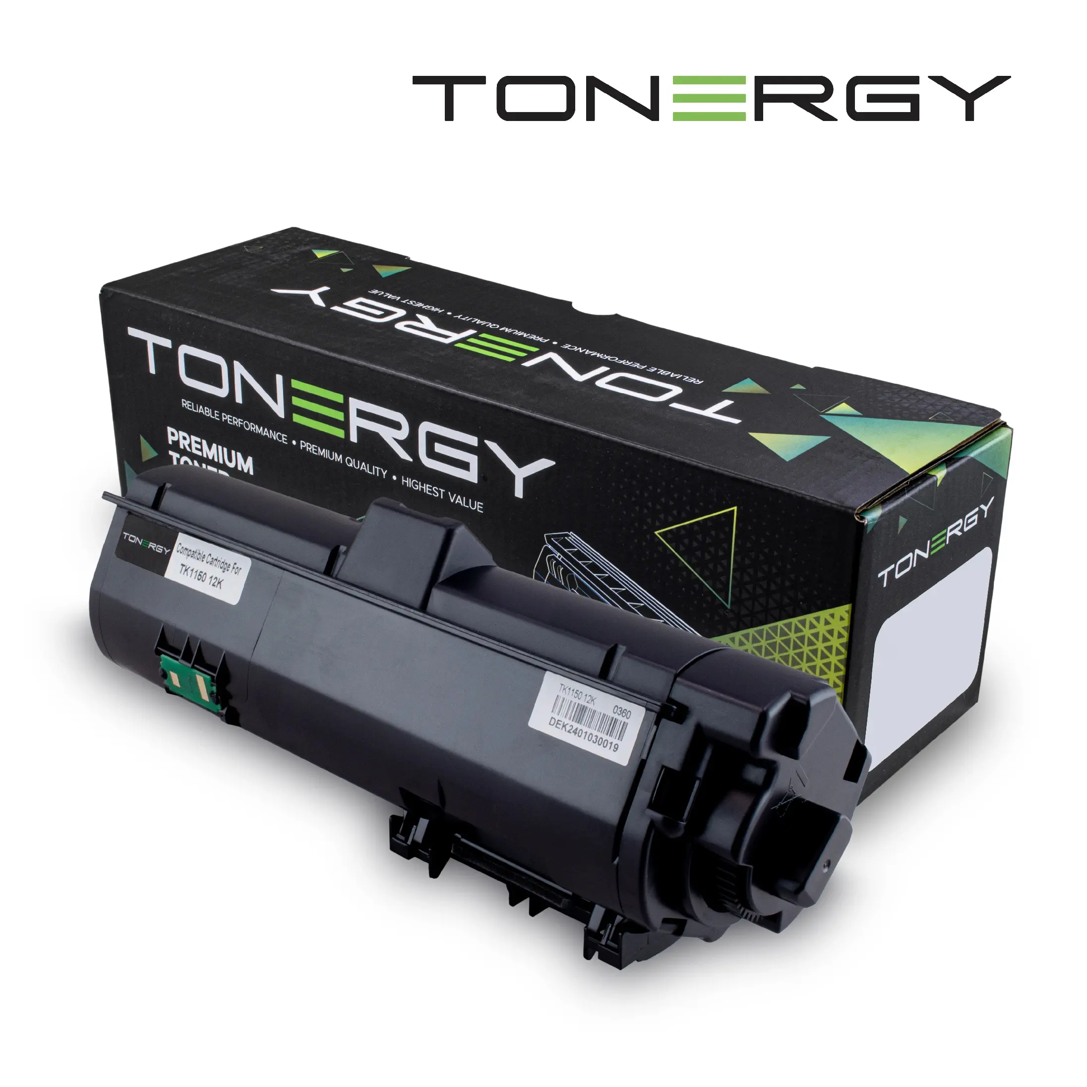 Tonergy cartuș de toner compatibil KYOCERA TK-1150 TK-1151 TK-1152 TK-1153 TK-1154 TK-1155 TK-1183 negru, 12k