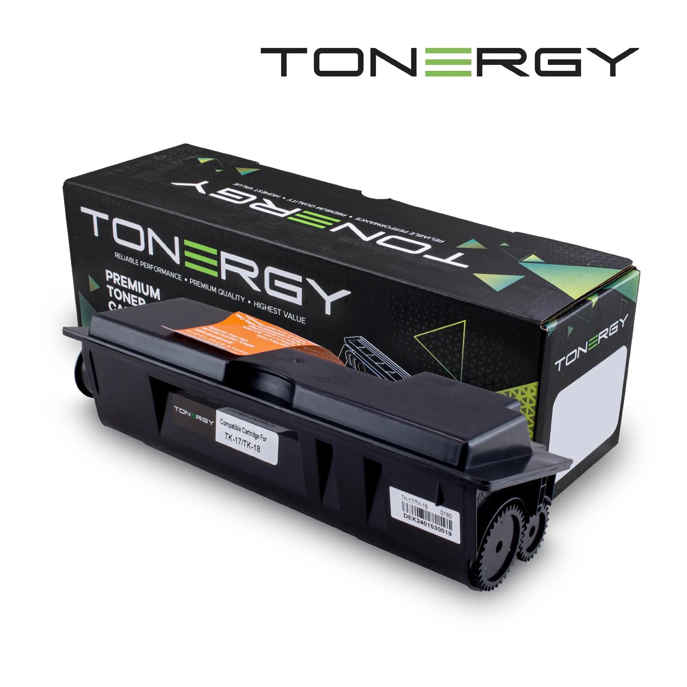 Tonergy съвместима Тонер Касета Compatible Toner Cartridge KYOCERA TK-17 TK-18 TK-100 Black, 6k