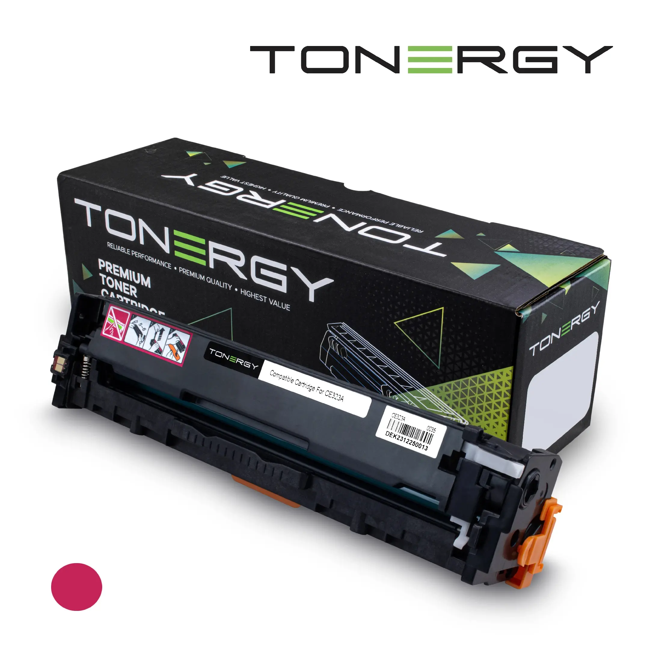 Tonergy съвместима Тонер Касета Compatible Toner Cartridge HP 128A CE323A Magenta, Standard Capacity 1.3k