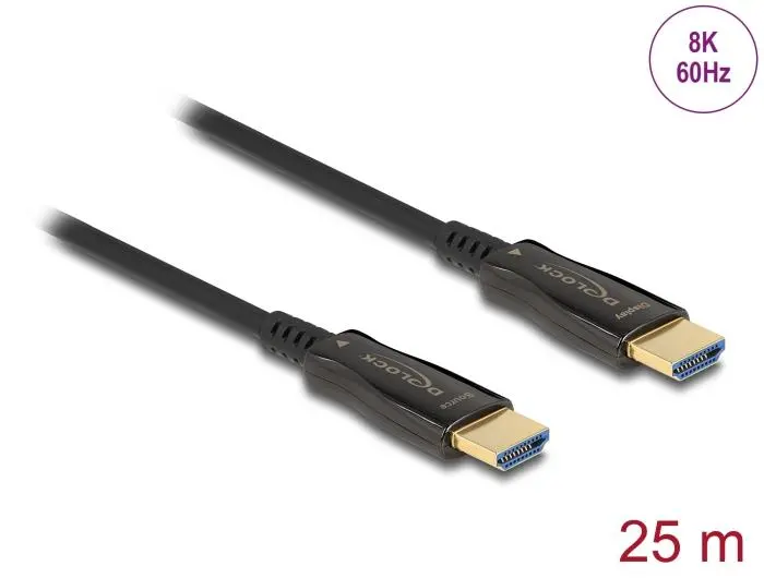 Оптичен кабел Delock, HDMI 8K, 60 Hz, 25 m - image 1