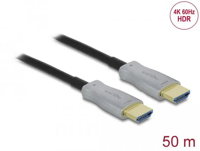 Оптичен кабел Delock, HDMI 4K, 60 Hz, 50 m - image 1