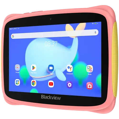 Blackview Tab 3 Kids, Pink, 7-inch HD 1024*600, 7731E Quad-core 1.3GHz, Front 0.3MP; Rear 2MP Camera, 2GB/32GB, 3280mAh battery, Doke 3.0 Go (Android 13), WiFi version, 802.11 b/g/n(2.4GHz), Bluetooth - image 2