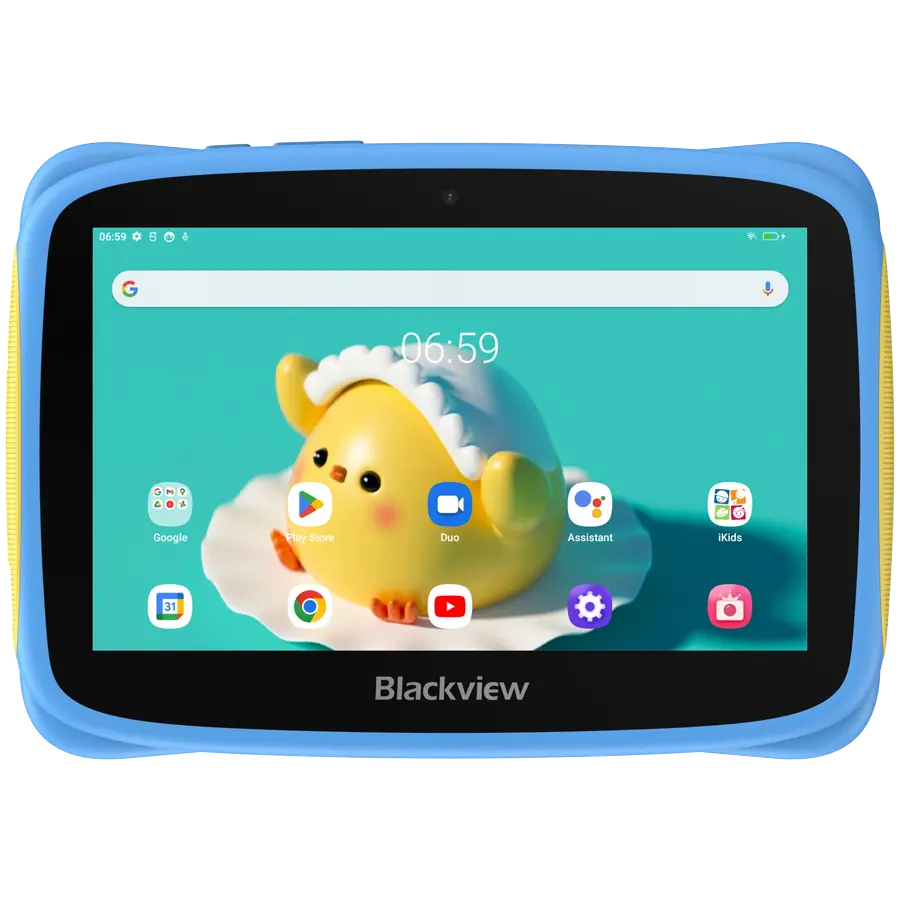 Blackview Tab 3 Kids, Blue, 7-inch HD 1024*600, 7731E Quad-core 1.3GHz, Front 0.3MP; Rear 2MP Camera, 2GB/32GB, 3280mAh battery, Doke 3.0 Go (Android 13), WiFi version, 802.11 b/g/n(2.4GHz), Bluetooth