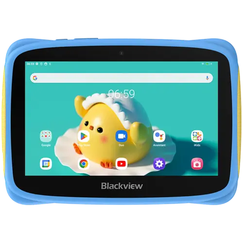 Blackview Tab 3 Kids, Blue, 7-inch HD 1024*600, 7731E Quad-core 1.3GHz, Front 0.3MP; Rear 2MP Camera, 2GB/32GB, 3280mAh battery, Doke 3.0 Go (Android 13), WiFi version, 802.11 b/g/n(2.4GHz), Bluetooth