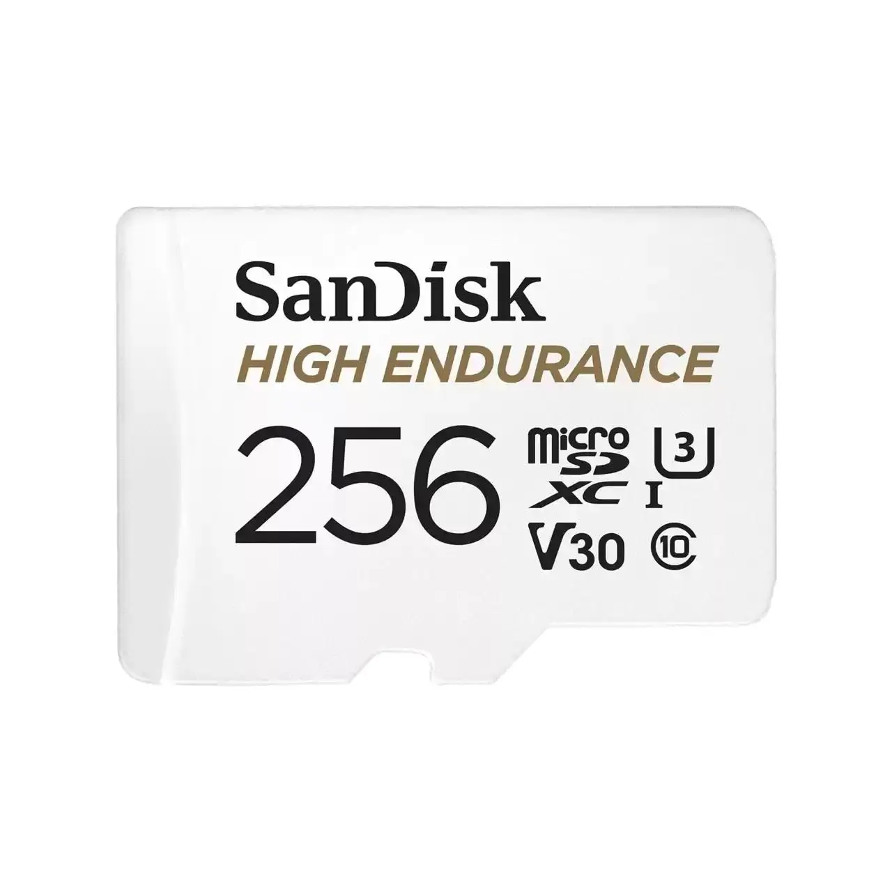 SANDISK High Endurance microSDXC 256GB + SD Adapter - for dash cams & home monitoring, up to 20,000 Hours, Full HD / 4K videos, up to 100/40 MB/s Read/Write speeds, C10, U3, V30