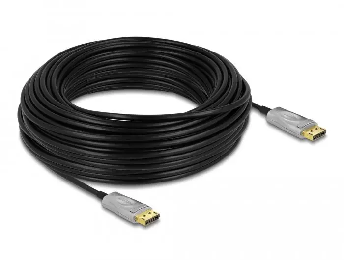 Οπτικό καλώδιο Delock, Ενεργό, DisplayPort 1.4, 8K, 30 m