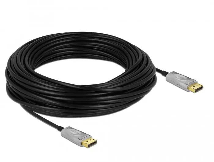 Cablu optic Delock, Activ, DisplayPort 1.4, 8K, 25 m