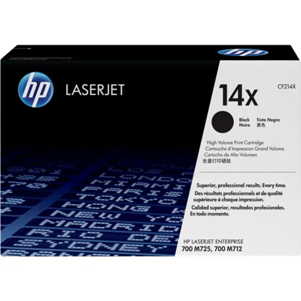 Κασέτα για HP LaserJet Enterprise 700 M725/M712 - υψηλής χωρητικότητας - μαύρο - /14X/ - PN CF214X