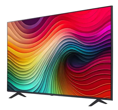 Телевизор, LG 55NANO81T3A, 55" 4K HDR Smart Nano Cell TV, 3840x2160, DVB-T2/C/S2, AI Alpha 5 Gen7, HDR 10 PRO, webOS 24, ThinQ AI, WiFi, Clear Voice, AI Upscaling, Bluetooth, Hdmi, CI, LAN, AirPlay2, SPDIF, 2 Pole stand, Silver - image 1