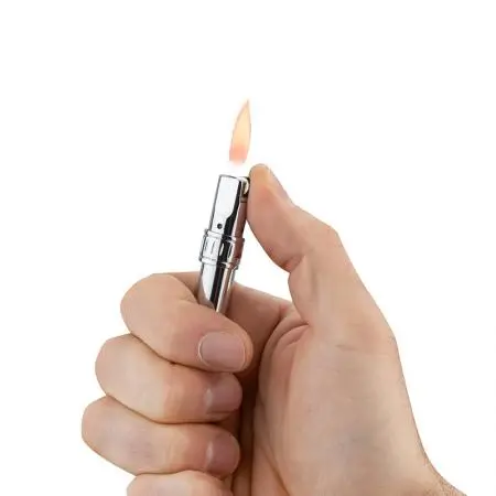 Ασημί αναπτήρας SILVER FLAME - 5