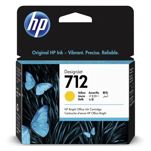 CAP DE IMPRIMARE PENTRU HEWLETT PACKARD DesignJet T230/T250/T630/T650 - /712/ - Galben - PN 3ED69A - 1
