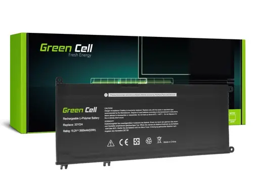 Μπαταρία φορητού υπολογιστή GREEN CELL, Dell 33YDH, Dell Inspiron G3 3579, 3779, G5 5587, G7 7588, 7577, 7773, 7778, 7779, 7786, Latitude 3380, 3480 - 1
