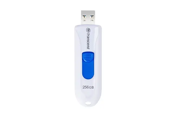 Памет, Transcend 256GB, USB3.1, Pen Drive, Capless, White