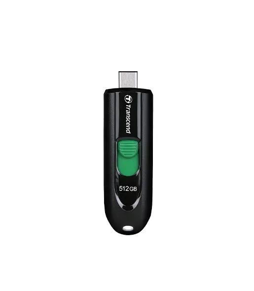 Памет, Transcend 512GB, USB3.2, Pen Drive, Type-C, Capless, Black