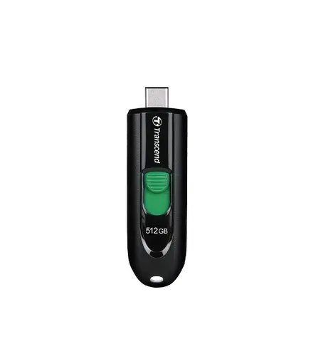Памет, Transcend 512GB, USB3.2, Pen Drive, Type-C, Capless, Black