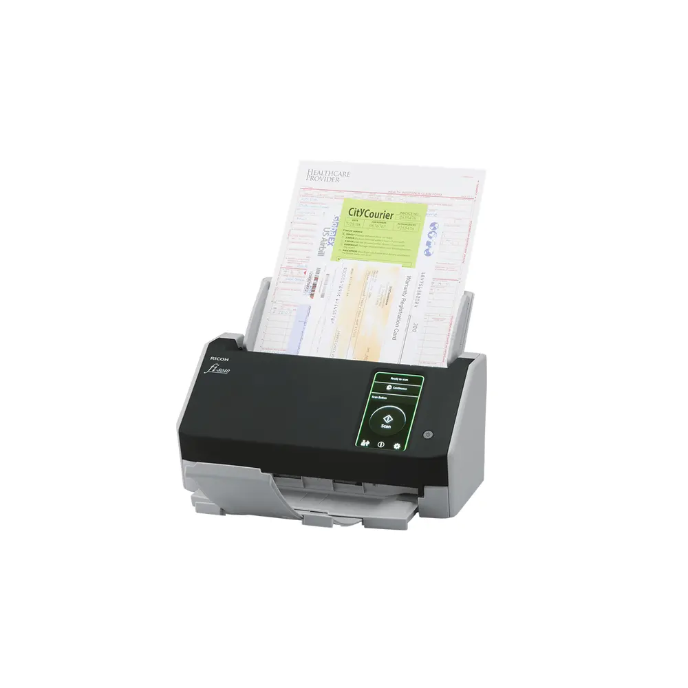 Документен скенер Ricoh Fi-8040, 40 ppm, 80 ipm, ADF 50 листа, 4.3" тъч, USB 3.2, LAN - image 2