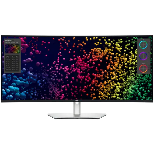 Monitor DELL UltraSharp U4025QW 40" Curved, 5120x2160, WUHD, 120Hz, IPS AG, 21:9, 1000:1, 450 cd/m2, 8ms/5ms, 178/178, DP, HDMI, 2xThunderbolt4 (90W), 3xUSB-C, 5xUSB-A, RJ-45, Audio line out, 2x9W Speakers, Tilt, Swivel, Height Adjust (15cm), 3Y
