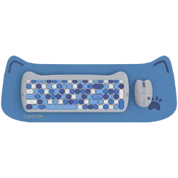 CANYON HSET-W6 EN Keyboard+Mouse Kitty Edition AAA+АА Wireless Blue
