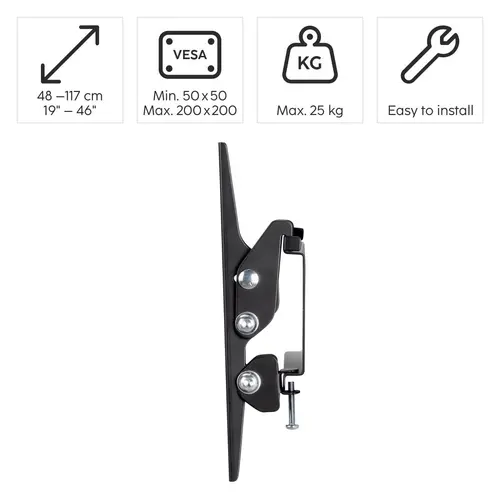 Επιτοίχια βάση για τηλεόραση, 19-46", 200x200, έως 25kg - 8