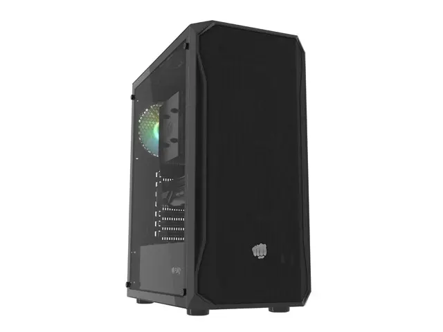 Кутия за компютър, Fury PC Case Shobo SH4 RGB Midi Tower, Window, Black